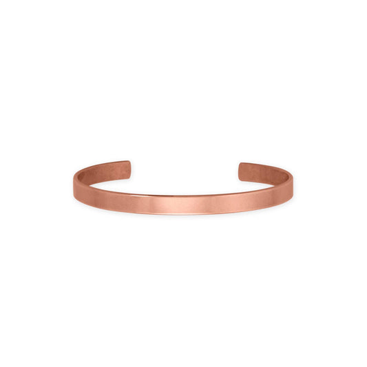 6.3mm Smooth Solid Copper Cuff Bracelet