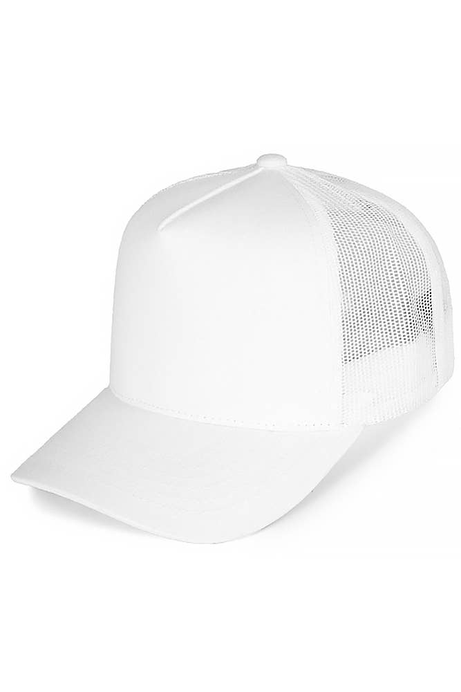 C.C Multi Color Cotton Mesh Back Snapback Trucker Cap