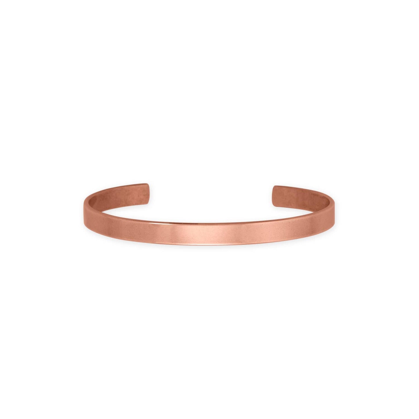 6.3mm Smooth Solid Copper Cuff Bracelet
