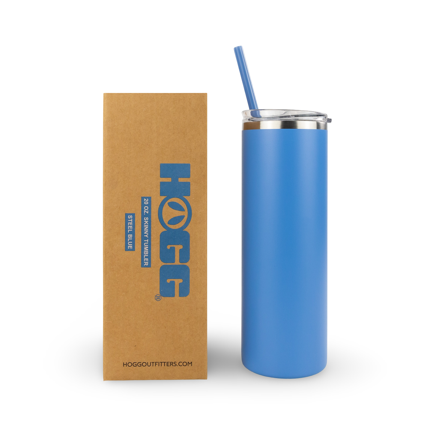20oz POWDER COATED SKINNY TUMBLER One Side Personalized