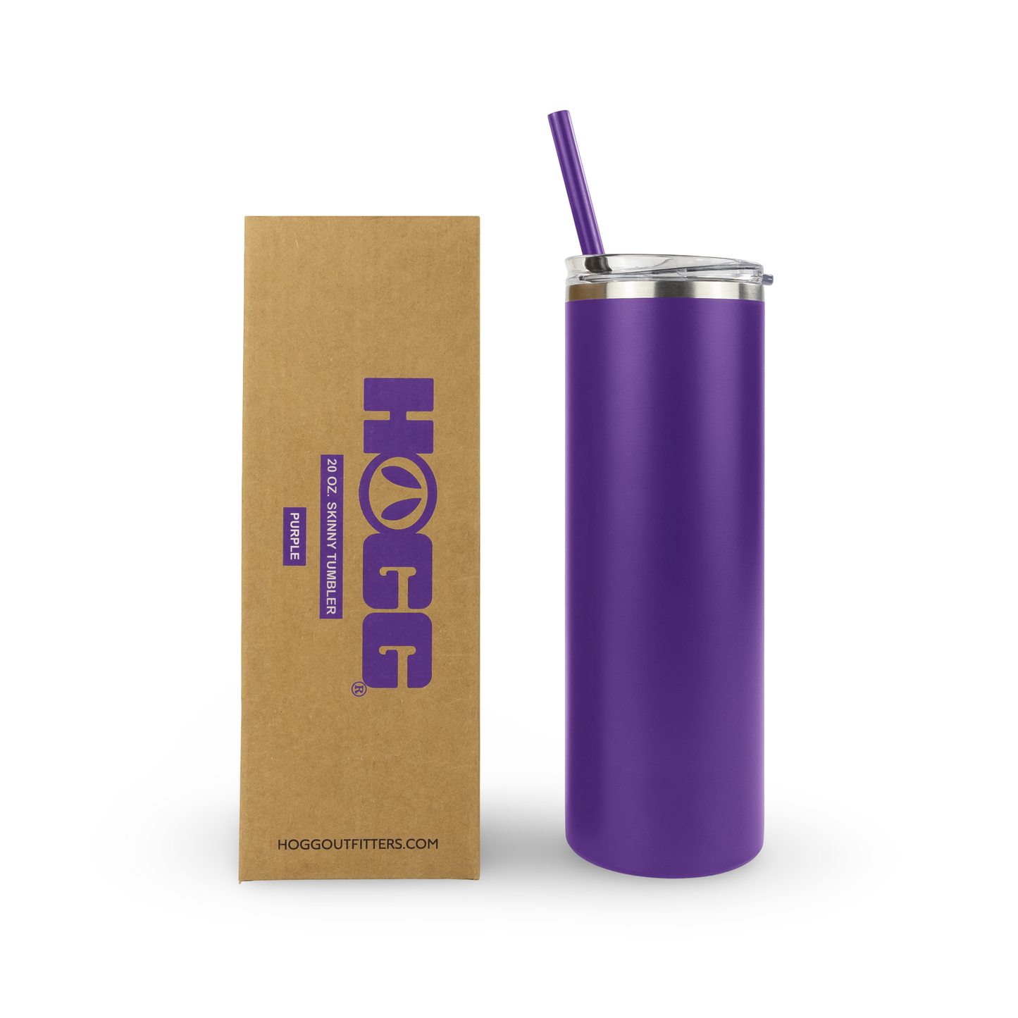 20oz POWDER COATED SKINNY TUMBLER One Side Personalized