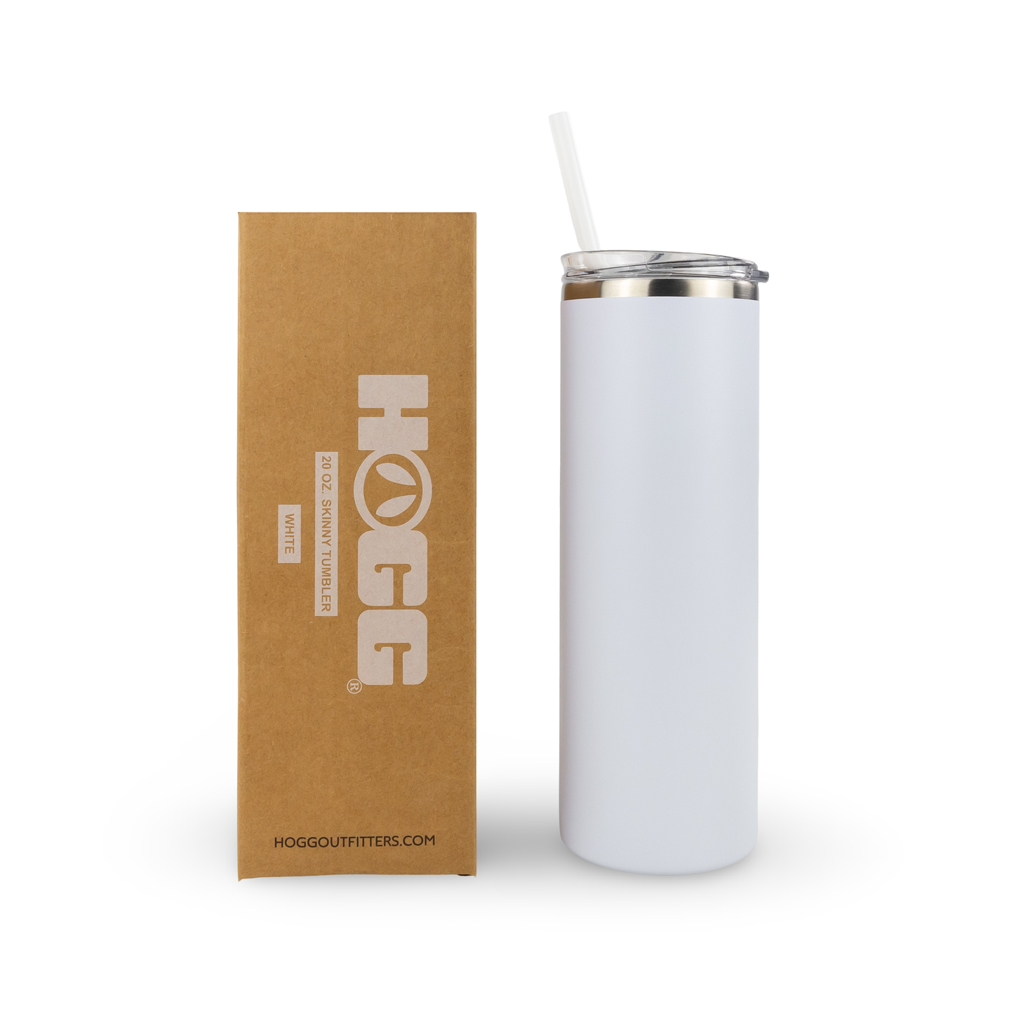 20oz POWDER COATED SKINNY TUMBLER One Side Personalized