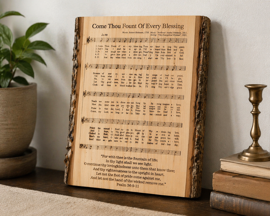 Custom Hymn Engraved Board