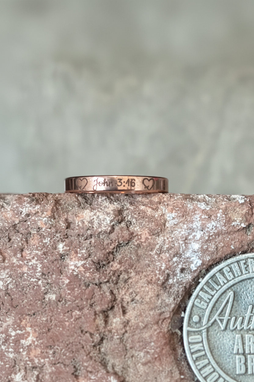3.2mm Flat Edge Solid Copper Ring