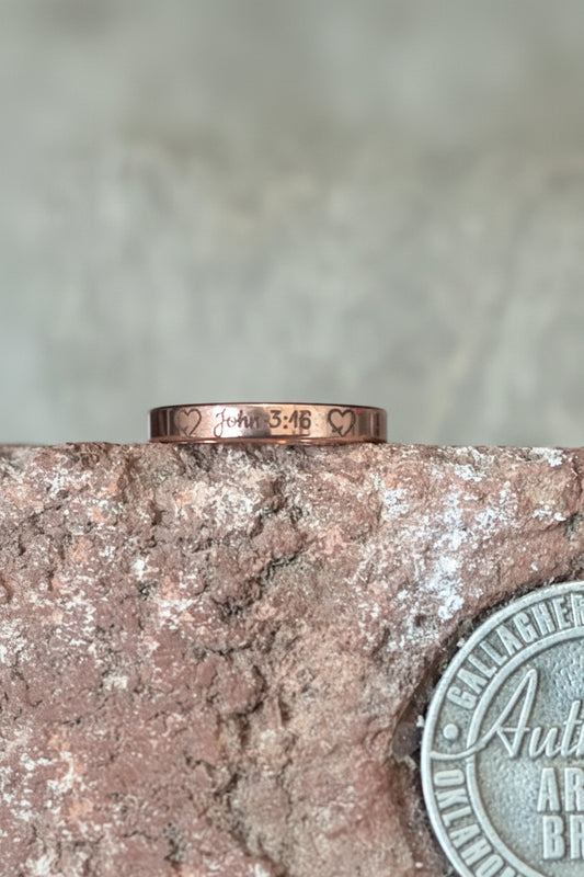 3.2mm Flat Edge Solid Copper Ring