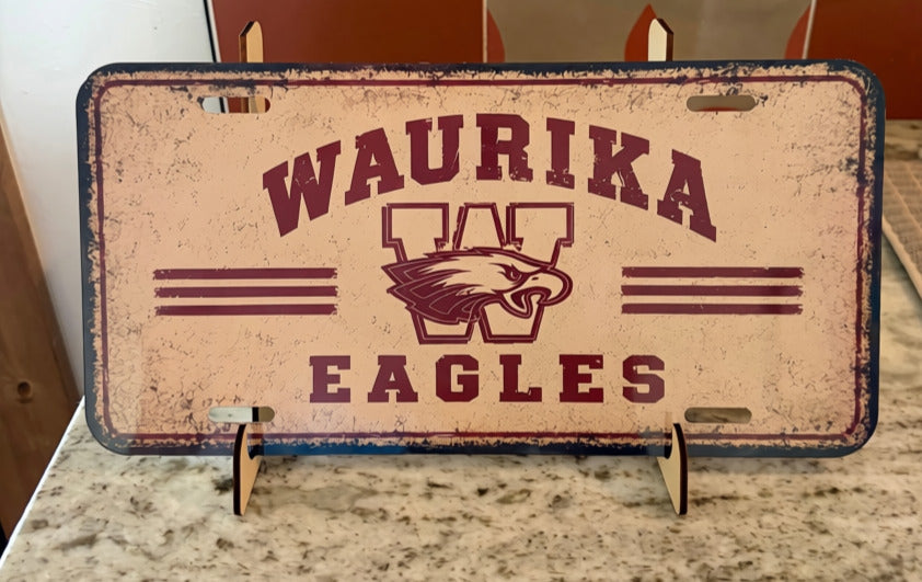 Waurika Eagles Car Tag