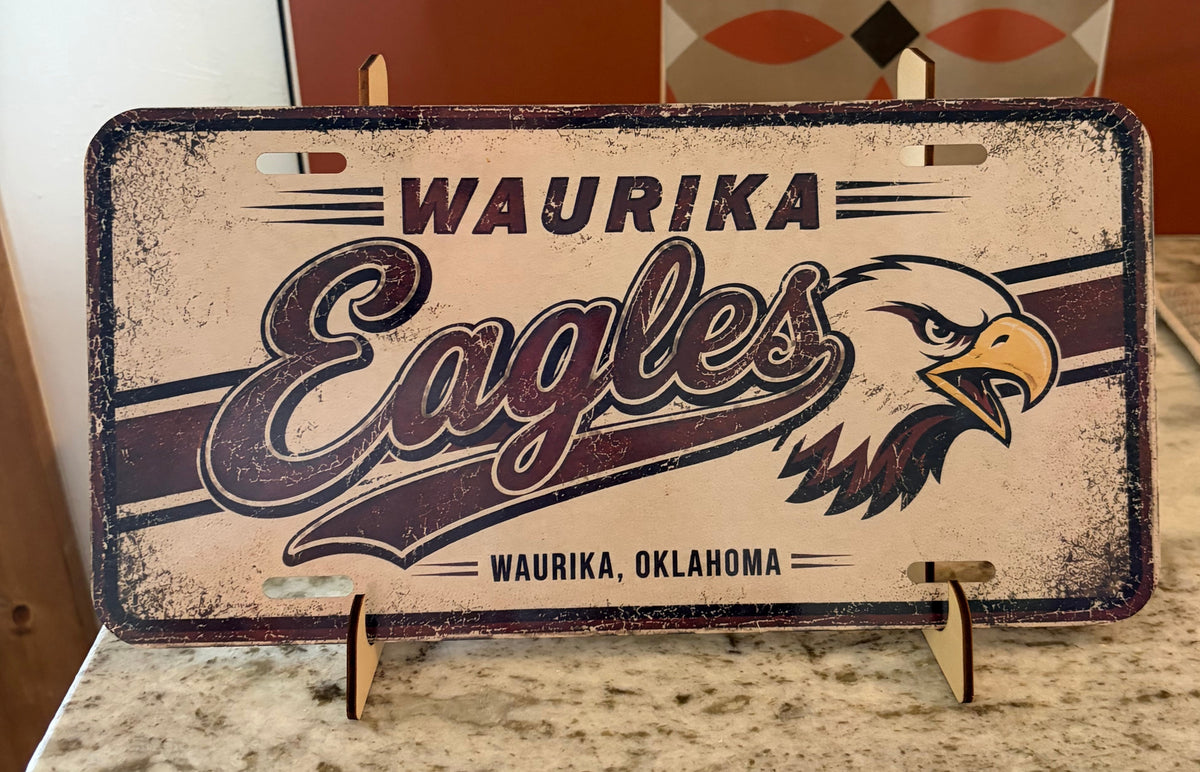 Waurika Eagles Car Tag