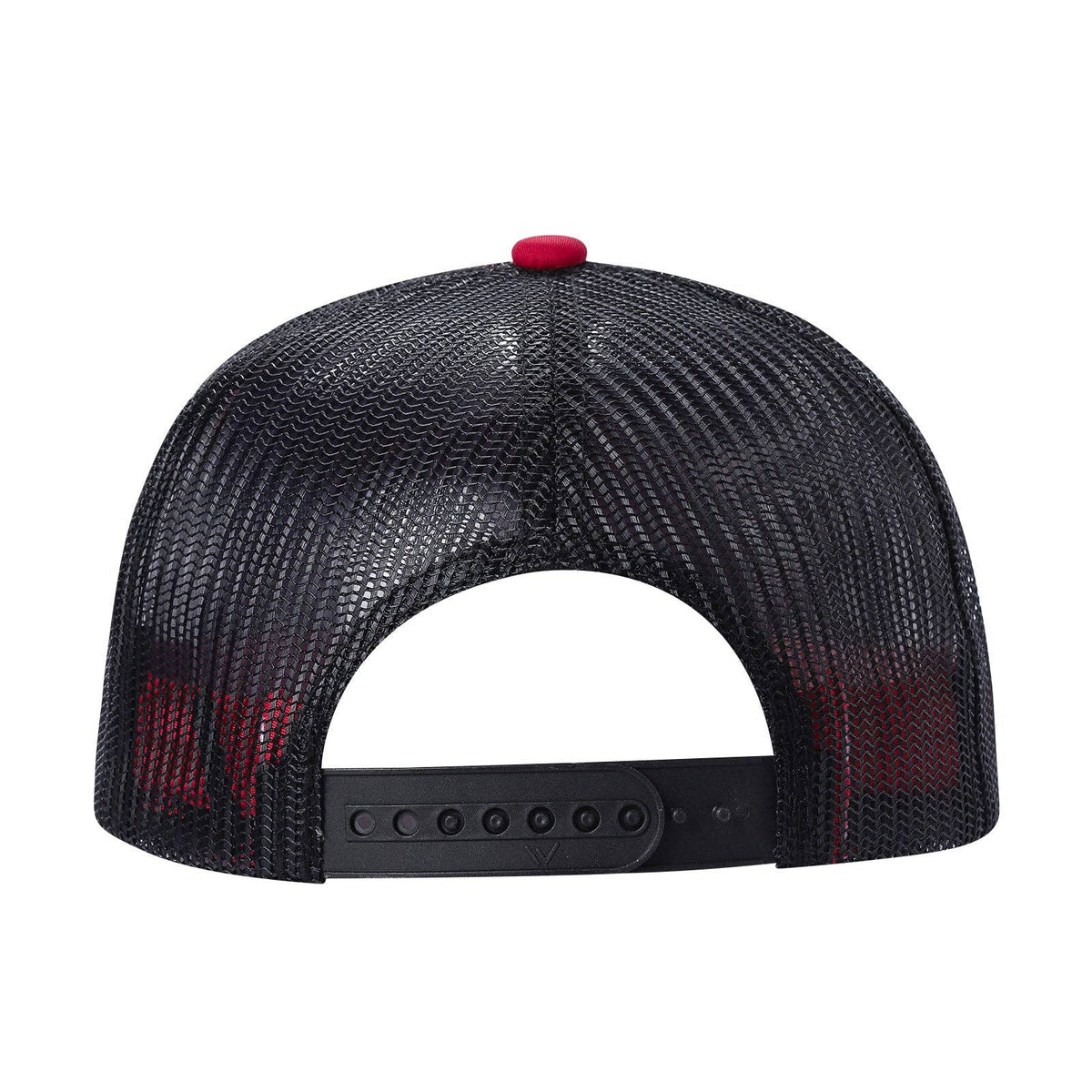 Unbranded 7-Panel Trucker Flat Bill Hat, Blank 7 Panel Mesh Back Cap