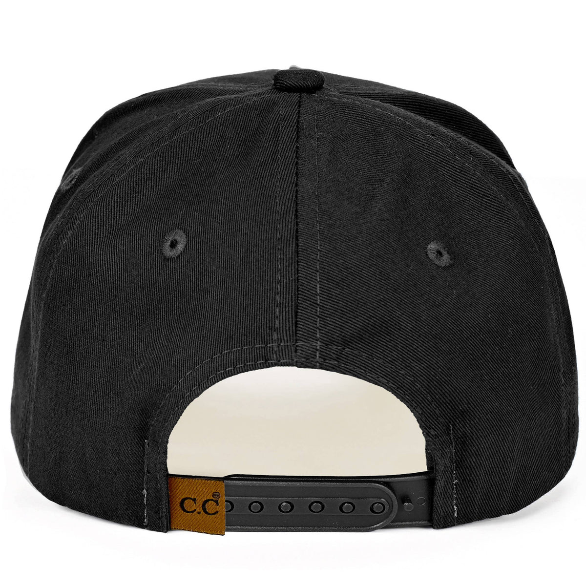 C.C Solid with Rope Point Plain Trucker Cap