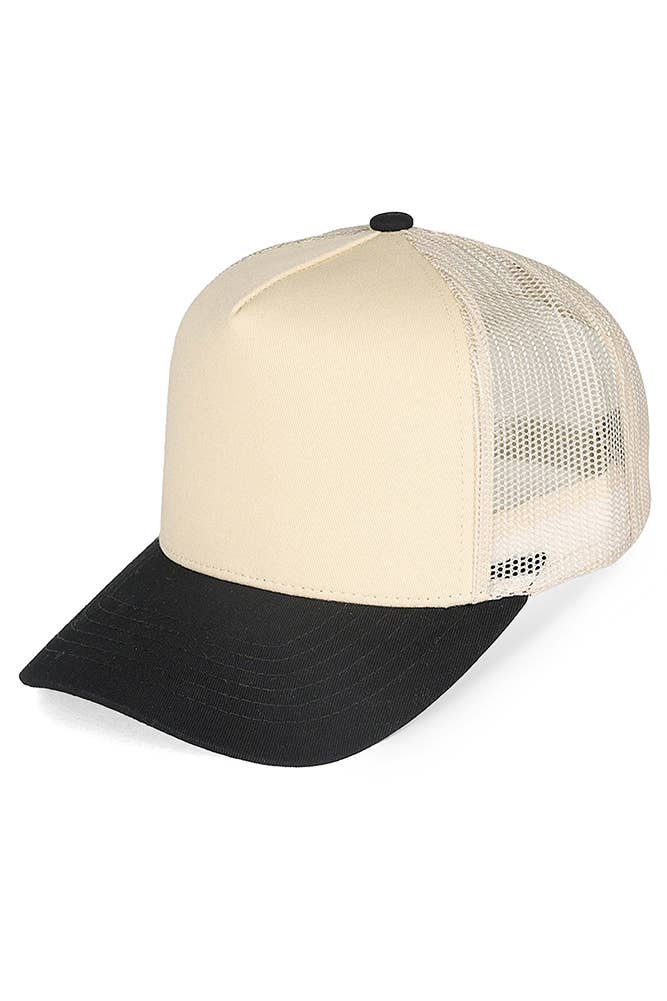 C.C Multi Color Cotton Mesh Back Snapback Trucker Cap
