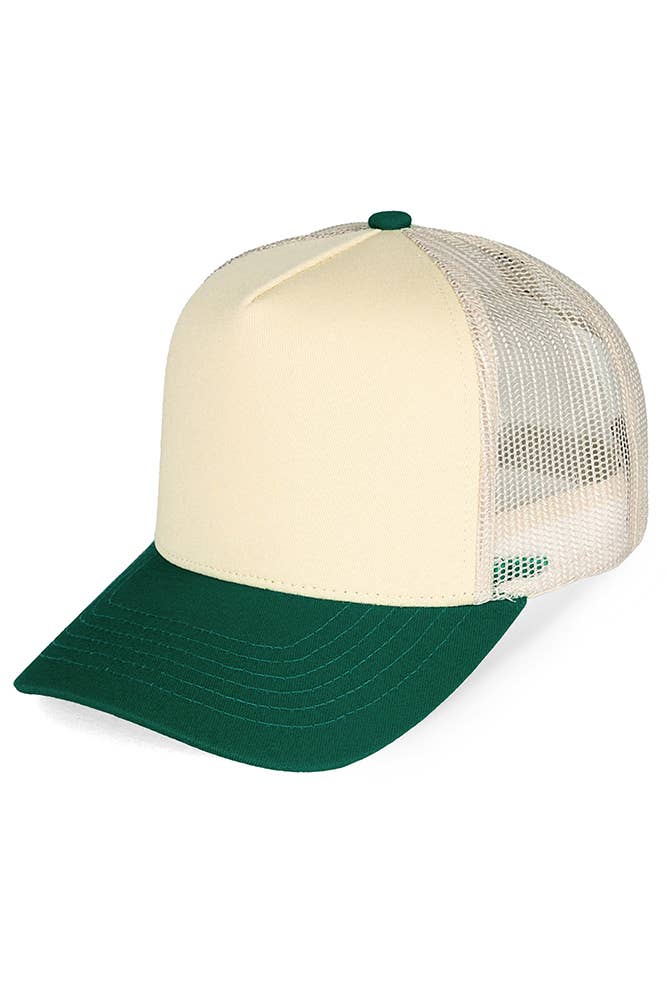 C.C Multi Color Cotton Mesh Back Snapback Trucker Cap