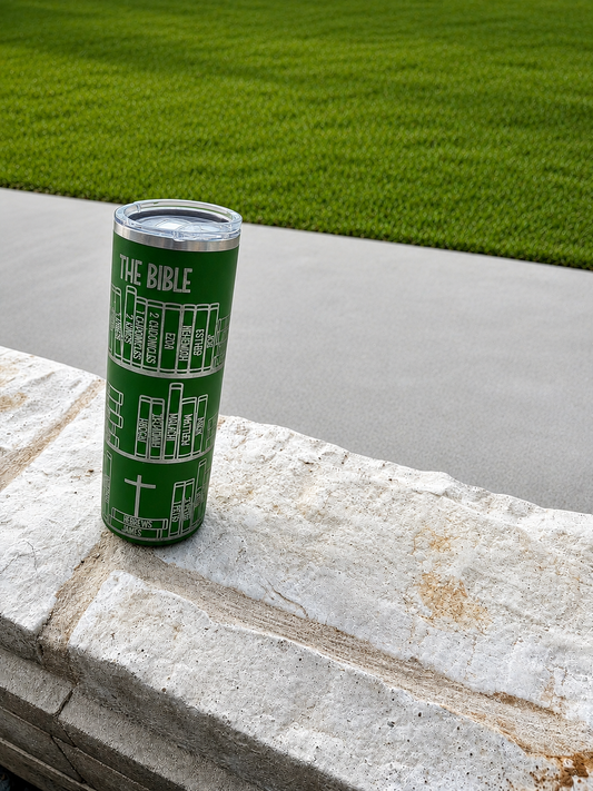 20oz POWDER COATED SKINNY TUMBLER Full Wrap