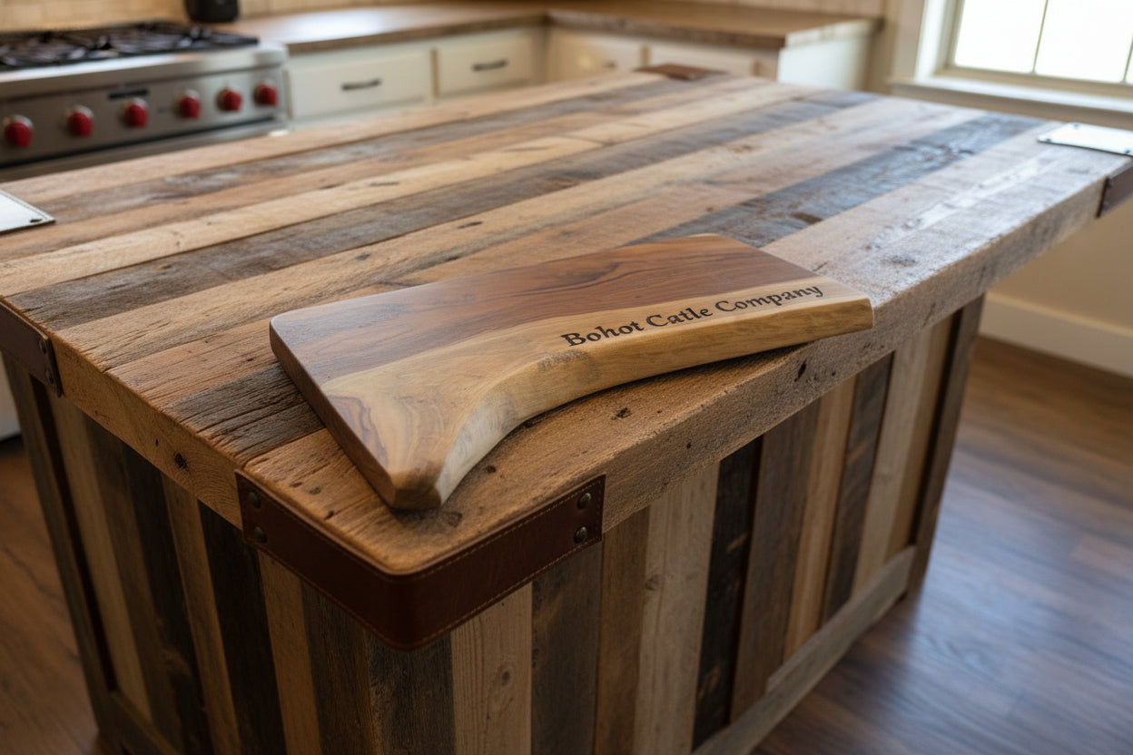 Live Edge Teak Charcuterie Board